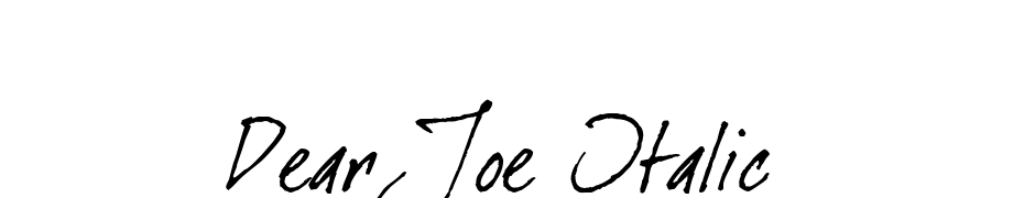 Dear Joe Italic Schrift Herunterladen Kostenlos